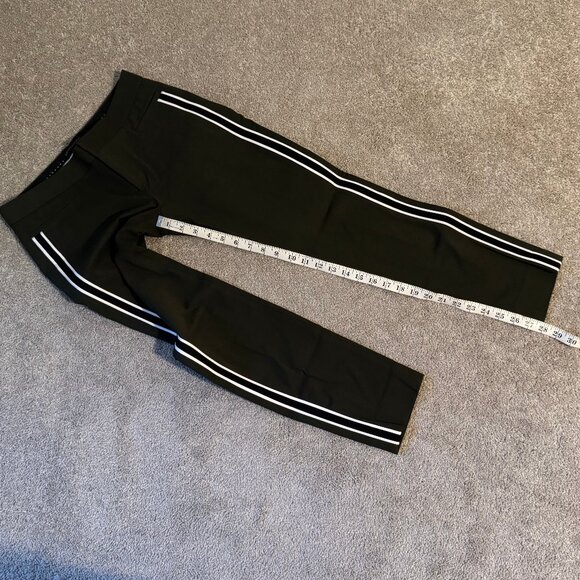 Banana Republic Sloan Olive Green Side Stripe Ankle Pants Size 2 (30x28) EUC - Picture 12 of 14